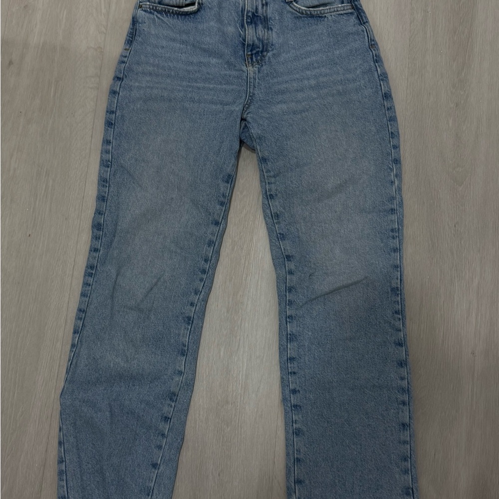 Zara Faded Blue Denim Jeans